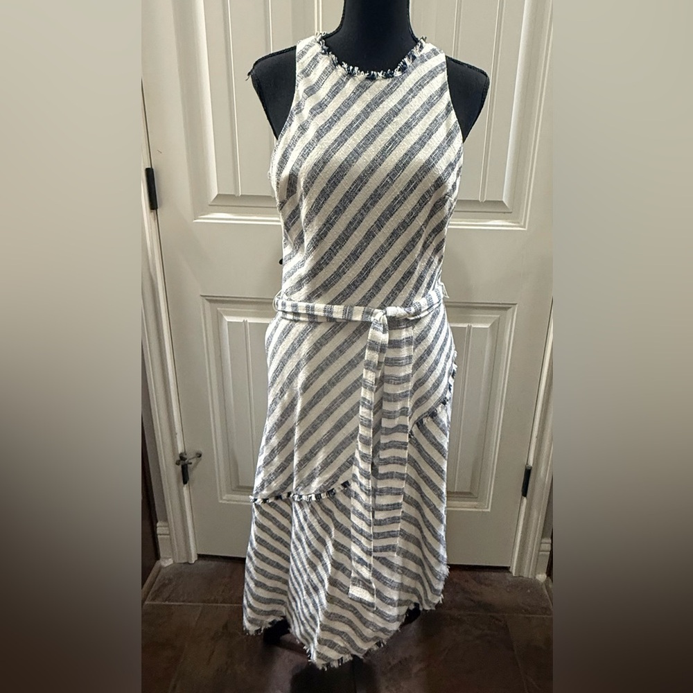 Banana Republic Striped Halter Dress